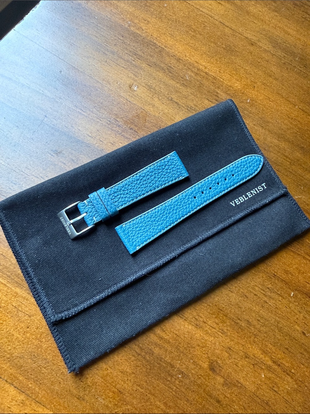 VEBLENIST custom calf leather watch strap 19/16